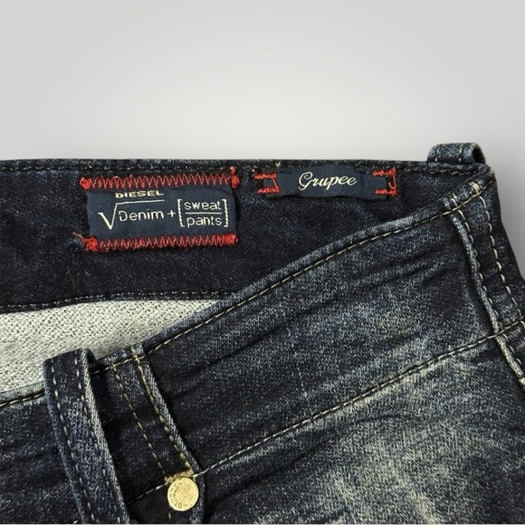 DIESEL GRUPEE Stretch Jogg Sweat Pants Jeans Women Size 25 - Picture 5 of 11